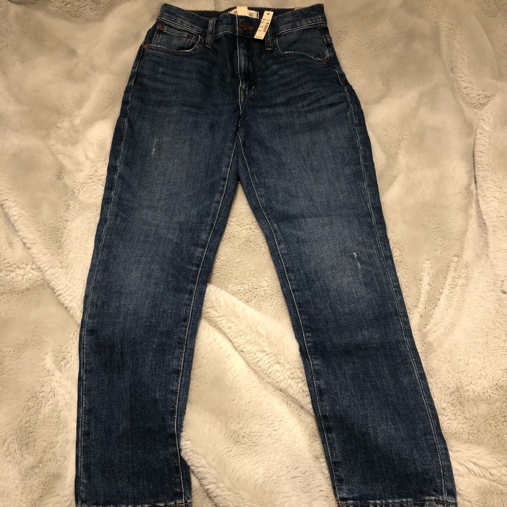 Madewell high-rise slim crop boyfriend jeans
